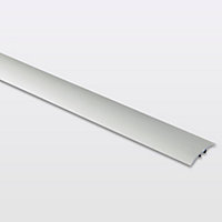 Barre de seuil incurvée en aluminium décor métal mat GoodHome 30 x 930 mm