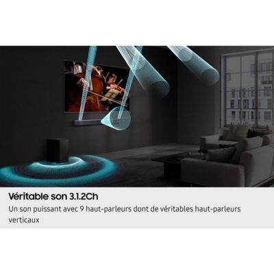 Barre de son Samsung HW-Q600H 3.1.2 Dolby Atmos 380W avec caisson sans ...