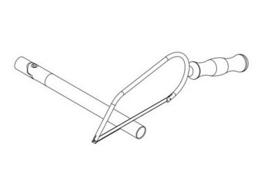 Barre de stabilisation murale pour paroi de douche, 122 cm, aspect chromé