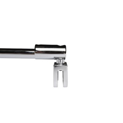 Barre de stabilisation murale pour paroi de douche, 122 cm, aspect chromé
