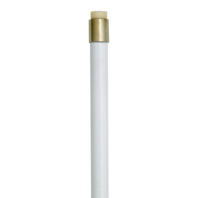 Barre de vitrage sans perçage Illico laqué blanc Ø10 mm x L.60/90 cm