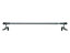 Barre de vitrage sans perçage Presto Classique nickel mat Ø12 mm x L.90/130 cm