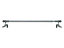 Barre de vitrage sans perçage Presto Classique nickel mat Ø9 mm x L.45/60 cm
