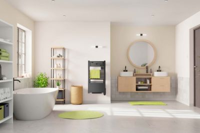 Barre pour sèche-serviettes électrique noir, Noirot Flobain & Actibain