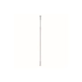 Barre tringle pour rideau de douche ou baignoire extensible Blanche 110200cm MSV