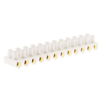 Barrette 12 plots section 6mm² - Blanc - Zenitech