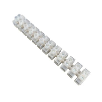 Barrette de connexion 12 pôles LTF  jusquà 10 mm²  PVC  10A 400V  HOROZ  lot de 10 pièces