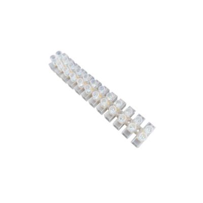 Barrette de connexion 12 pôles LTF  jusquà 4 mm²  PVC  3A 400V  HOROZ  lot de 10 pièces