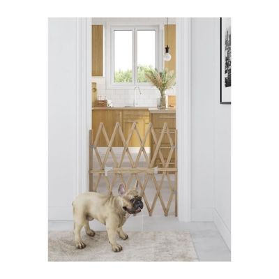 Barrière amovible pour animaux sans perçage Press'Fix - Hauteur 83 cm, Largeur ajustable de 65 à 104 cm