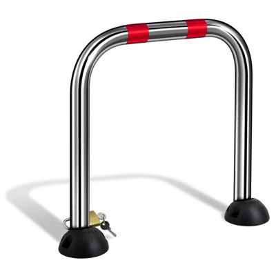 Barriére de parking premium arceau, a cadenas,  rabattable 2 pieds,