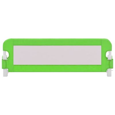 Barrière de sécurité de lit d enfant Vert 120x42 cm Polyester