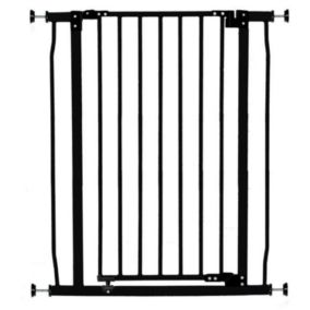 Barrière de sécurité Haute LIBERTY - Par pression - 75/81 x 93 cm - Noire