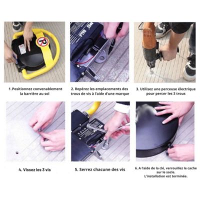 Barrière parking automatique - batterie lithium