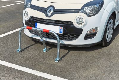 Barrière de parking standard 3 pieds cadenas Mottez