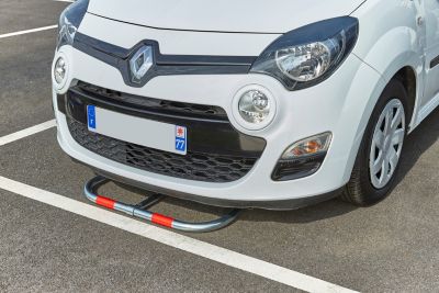 Barrière de parking standard 3 pieds cadenas Mottez