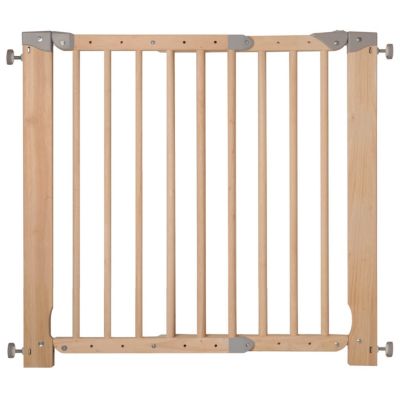 Barrière de sécurité Lola 73-82,5 cm, en bois + métal, grise (ext. jusqu'à  138,5cm) : : Bébé et Puériculture