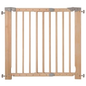 Froadp Barrière de protection pour escaliers sans perçage - 77 cm - Pour  bébé - À pince - Solide - Sécurité enfant - Noir - Automatique - Pour  bébés