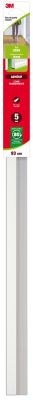 Bas de porte adhésif sol lisse 3M jusqu'à 15 mm blanc/transparent L.93 cm