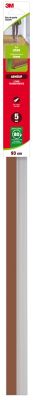 Bas de porte adhésif sol lisse 3M jusqu'à 15 mm marron/transparent L.93 cm