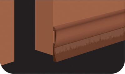 Bas de porte aluminium sol irrégulier adhésif Premium marron 93 cm 3M
