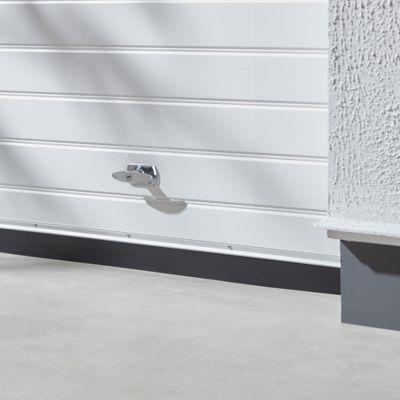Bas de porte de garage aluminium Volden noir L.2,5 m
