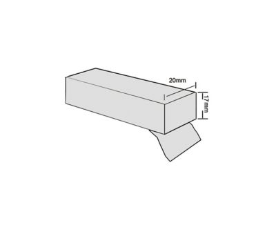 Bas de porte de garage mousse Diall gris 650 cm