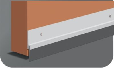 Bas de porte pour garage à visser articulé Premium noir 93 cm 3M