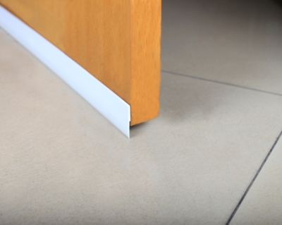 Bas de porte pvc caoutchouc blanc ép.25 mm L.100 cm Castorama