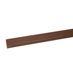 Bas de porte pvc caoutchouc marron ép.25 mm L.100 cm