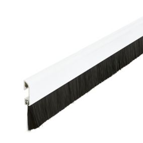 Bas de porte adhésif brosse AXTON, L.100 cm blanc