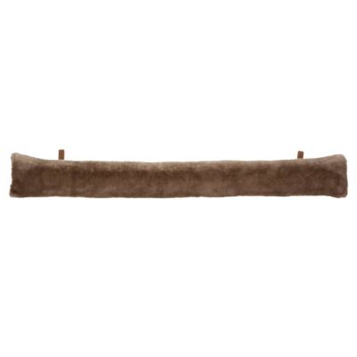 Bas de porte Wild - fausse fourrure - marron - 12x90 cm - Atmosphera