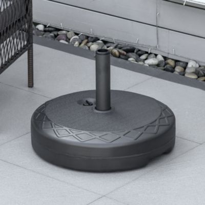 Base de Parasol HDPE, 30kg, Stabiles Halt für Sonnenschirme 38 ,48 mm
