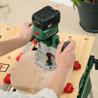 Base plongeante pour défonceuse Bosch 18V