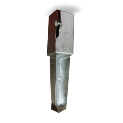 Base poteau a sceller galva 7 x 7 cm