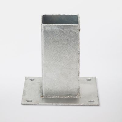Base pour poteau à fixer galvanisé x x x