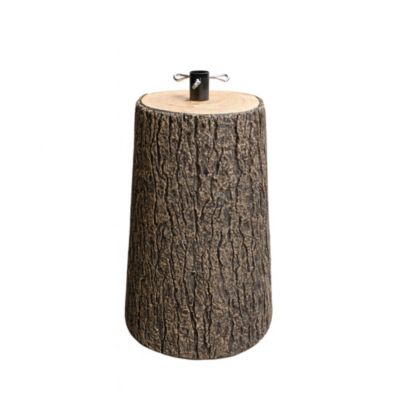 Base sapin Frankystar imitation tronc réaliste marron 46,5 cm