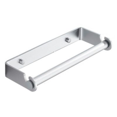 BASHLWUA 1 pc Porte-papier hygiénique 27 cm, porte-papier hygiénique autocollant (argent), porte-papier hygiénique en acier inoxyd