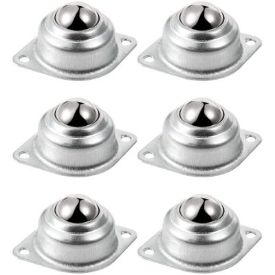 BASHLWUA 6 Pcs Roulettes de Meubles 16mm Universel Transfert à Billes Roulettes à Billes de Transfert Charge 20kg