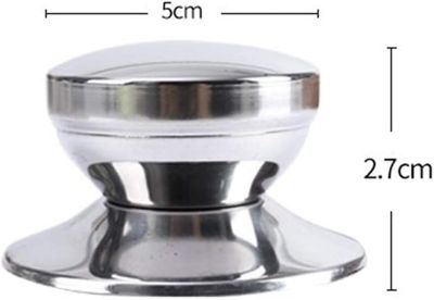 BASHLWUA 8 Pcs Poignée de Bouton de Couvercle de Casserole en Acier Inoxydable, Poignée de Bouton de Couvercle de Pot avec Vis