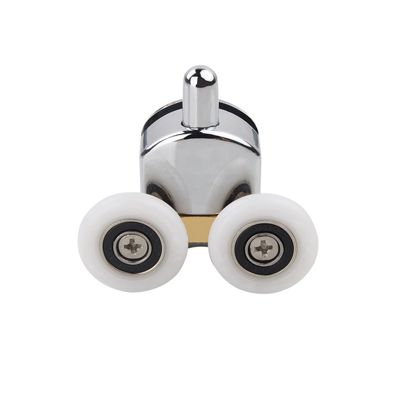 BASHLWUA 8 Roulettes de Porte de douche coulissante en alliage de Zinc, roulettes de remplacement de 25mm de diamètre, doubles rou