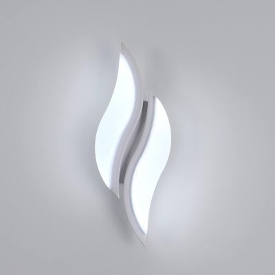 BASHLWUA Applique murale d'intérieur à LED, lampe murale moderne 20 W 2300 lm, luminaire mural en acrylique pour salon, chambre à