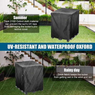 BASHLWUA Bâche Cuve 600l, Collecteurs D'eau de Pluie Bache, Adapté au RéServoir D'eau de Baril de Pluie Extérieur 600l, Couverture