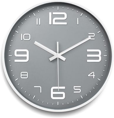 Horloge Murale Ronde 30cm Silencieuse - Sans Tic-tac, Design Moderne Et Minimaliste | Pour Salon, Chambre, Bureau - 13