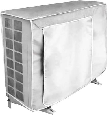 BASHLWUA Housse de climatiseur extérieur partagé - longueur 86 x largeur 35 x hauteur 60 (CM), housse imperméable, anti-poussière