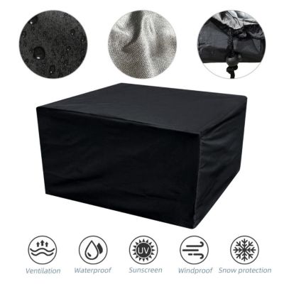 Housse Protection Table Ovale Jardin 180x110x70cm Polyester Anthracite - Résistante & Imperméable
