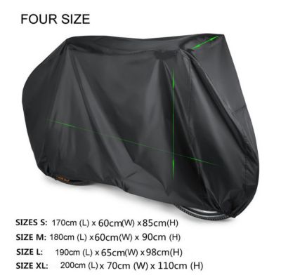 BASHLWUA Housse de vélo pour vélos, housse de pluie pour vélo de route de montagne 78,7 x 27,5 x 43,3 pouces avec trou de verrouil