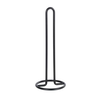 BASHLWUA Porte-essuie-tout, porte-essuie-tout, noir vertical, hauteur 33 cm