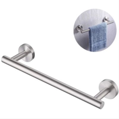 BASHLWUA Porte-Serviettes Salle de Bain Barre Porte Serviette Acier INOX SUS304 Murale 30 CM Brossé