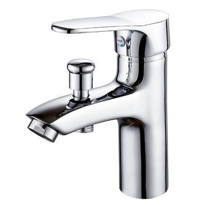 BASHLWUA Robinet baignoire robinet monotrou à double usage chaud et froid Alliage Mitigeur de douche, robinet salle bain douche