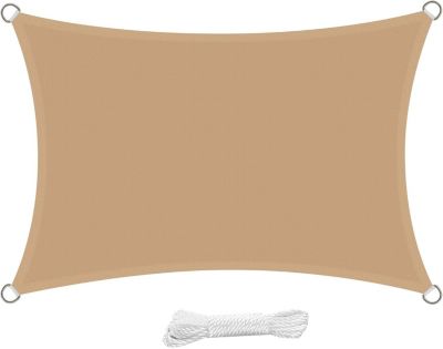 BASHLWUA Voile d'ombrage Rectangulaire 3x4 Mètre Imperméable Voile Ombrage résistant à l'eau Anti UV 4x3 m pour Jardin Terrasse Pa